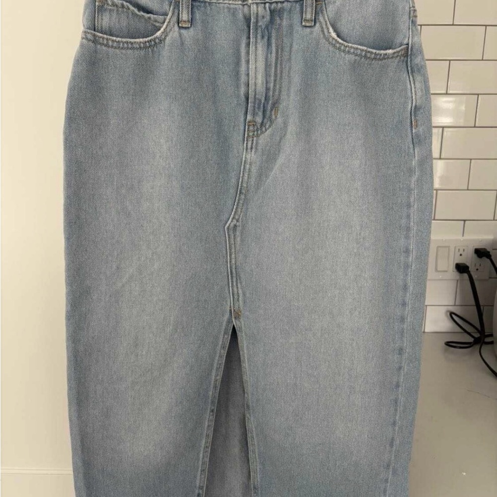 Hollister Light Blue Denim Skirt